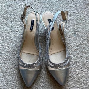 Alex Marie Silver Heels Women’s 6